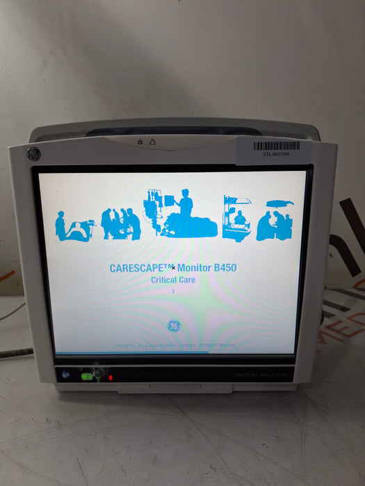 GE Healthcare Carescape B450 Critical Care Patient Monitor