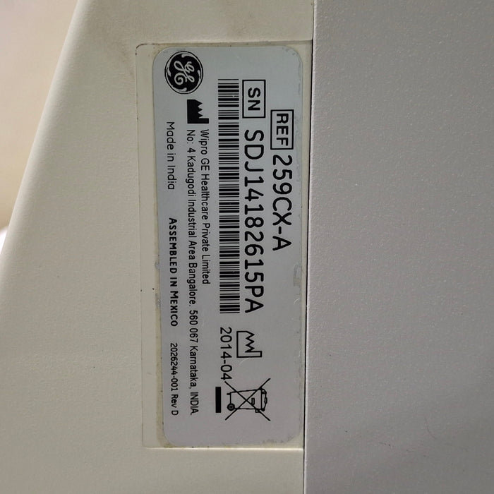 GE Healthcare Corometrics 250cx Series Model 259cx-a Fetal Monitor