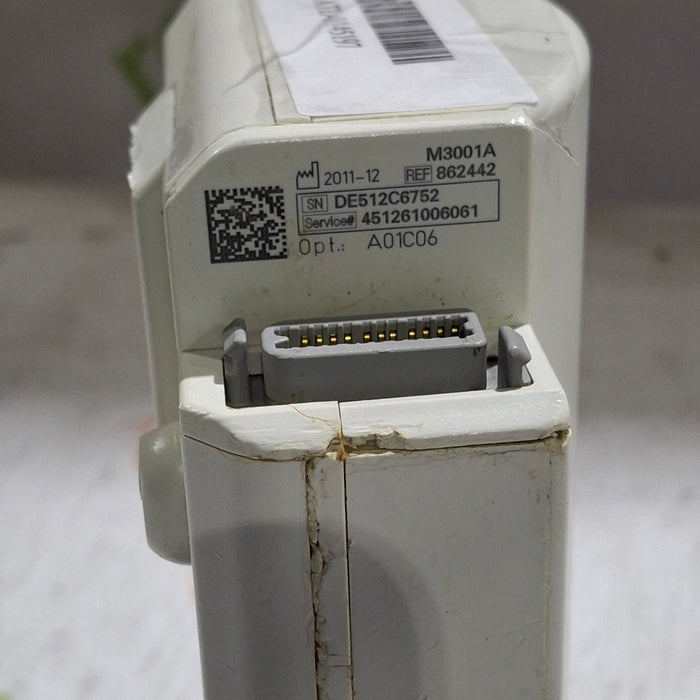 Philips M3001A-A01C06 Fast SpO2, NIBP, ECG, Temp, IBP MMS Module