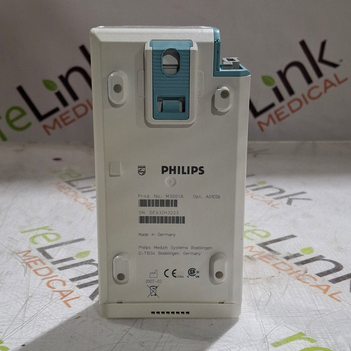 Philips M3001A-A01C06 Fast SpO2, NIBP, ECG, Temp, IBP MMS Module
