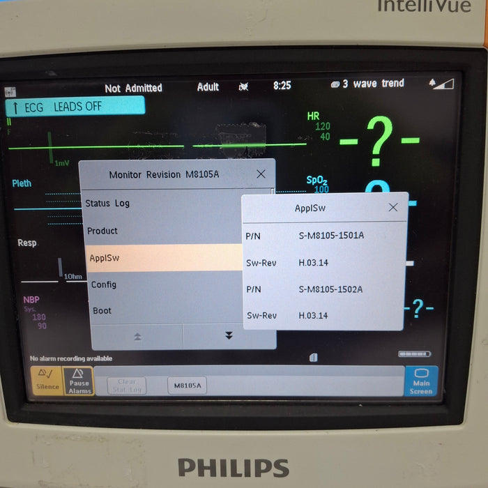Philips Intellivue MP5 - ECG, Fast SpO2, NIBP Patient Monitor