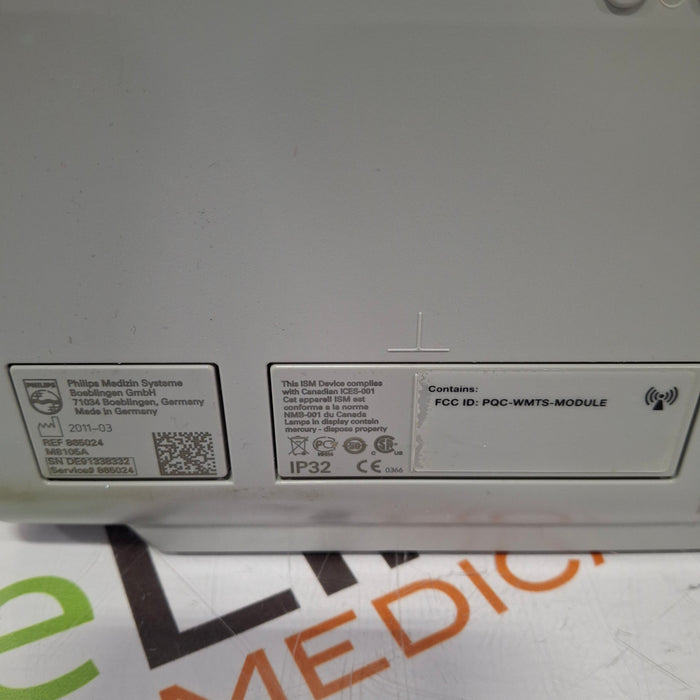 Philips Intellivue MP5 - ECG, Fast SpO2, NIBP Patient Monitor