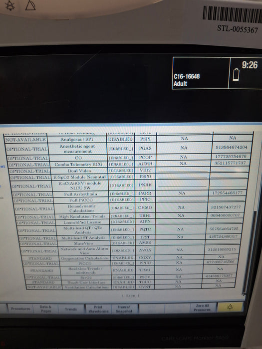 GE Healthcare Carescape B450 Critical Care Patient Monitor