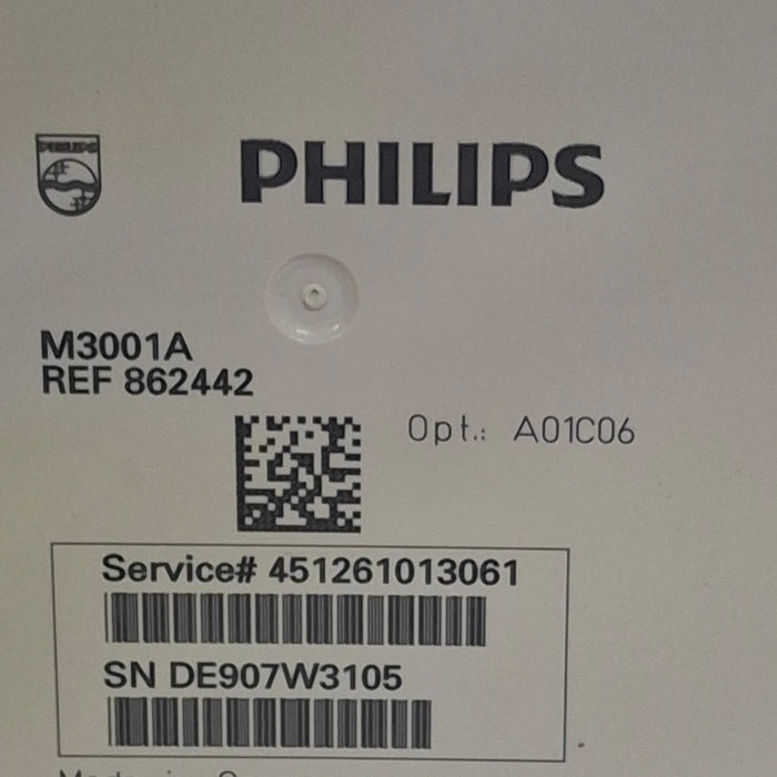 Philips M3001A-A01C06 Fast SpO2, NIBP, ECG, Temp, IBP MMS Module