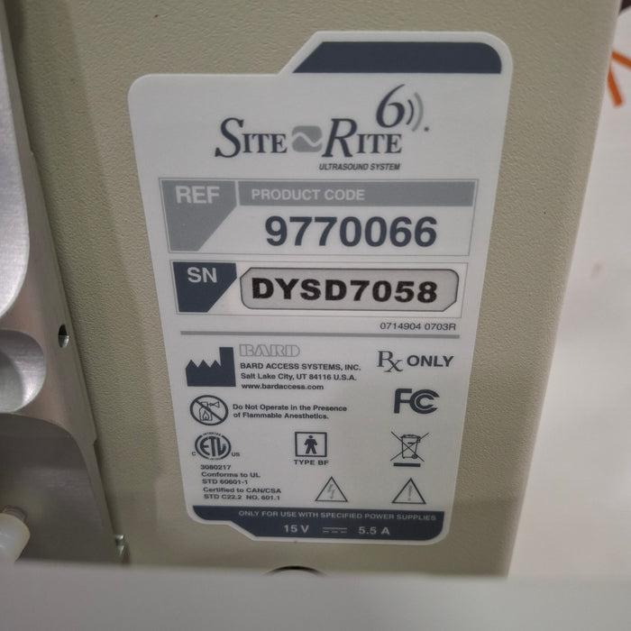 Bard Medical Site Rite 6 Ultrasound