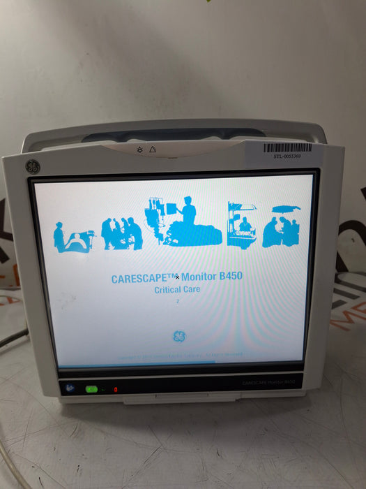 GE Healthcare Carescape B450 Critical Care Patient Monitor