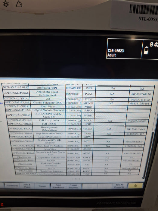 GE Healthcare Carescape B450 Critical Care Patient Monitor