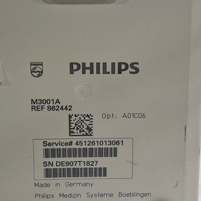 Philips M3001A-A01C06 Fast SpO2, NIBP, ECG, Temp, IBP MMS Module