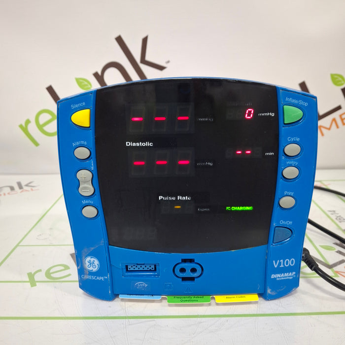 GE Healthcare Dinamap V100 - NIBP, SpO2 Vital Signs Monitor