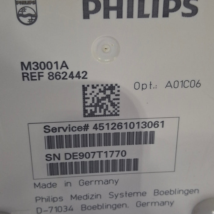 Philips M3001A-A01C06 Fast SpO2, NIBP, ECG, Temp, IBP MMS Module