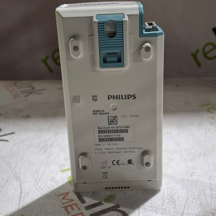 Philips M3001A-A01C06 Fast SpO2, NIBP, ECG, Temp, IBP MMS Module
