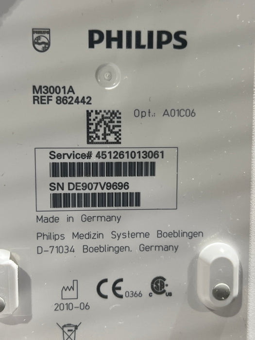 Philips M3001A-A01C06 Fast SpO2, NIBP, ECG, Temp, IBP MMS Module
