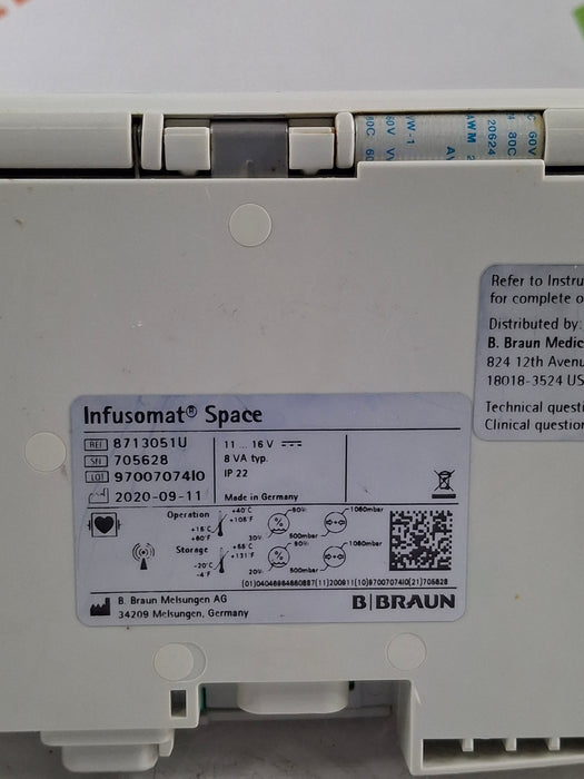 B. Braun Infusomat Space w/AC Adapter Infusion Pump