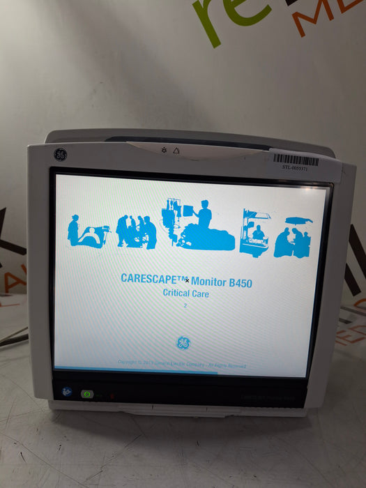 GE Healthcare Carescape B450 Critical Care Patient Monitor
