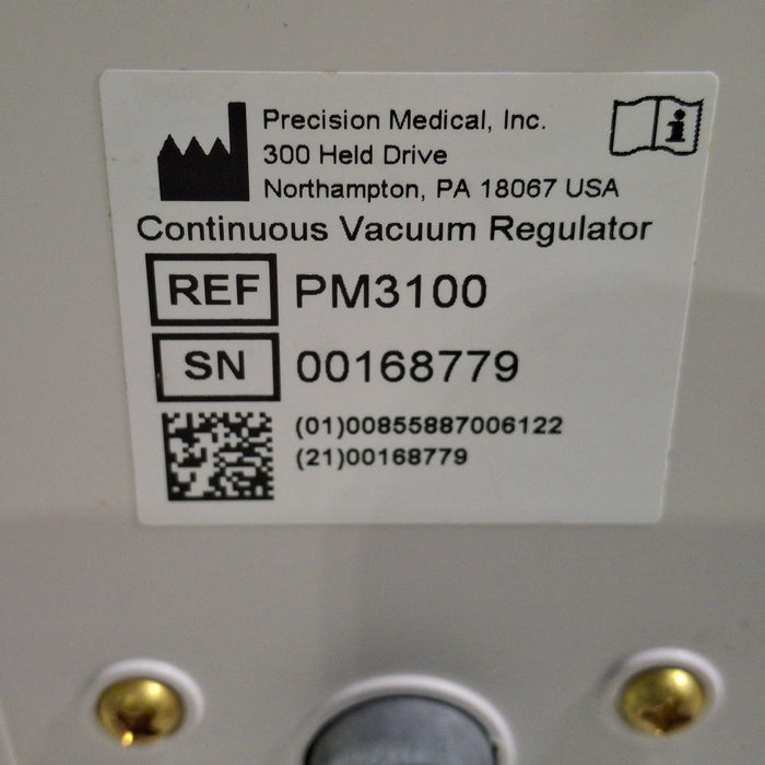 Precision Medical PM3100 Suction Regulator