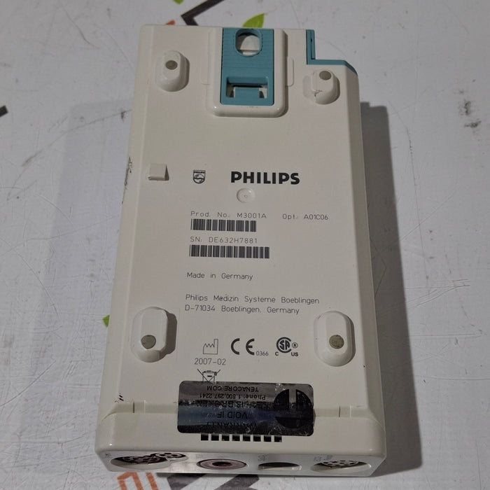 Philips M3001A-A01C06 Fast SpO2, NIBP, ECG, Temp, IBP MMS Module