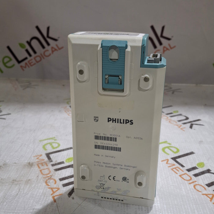 Philips M3001A-A01C06 Fast SpO2, NIBP, ECG, Temp, IBP MMS Module