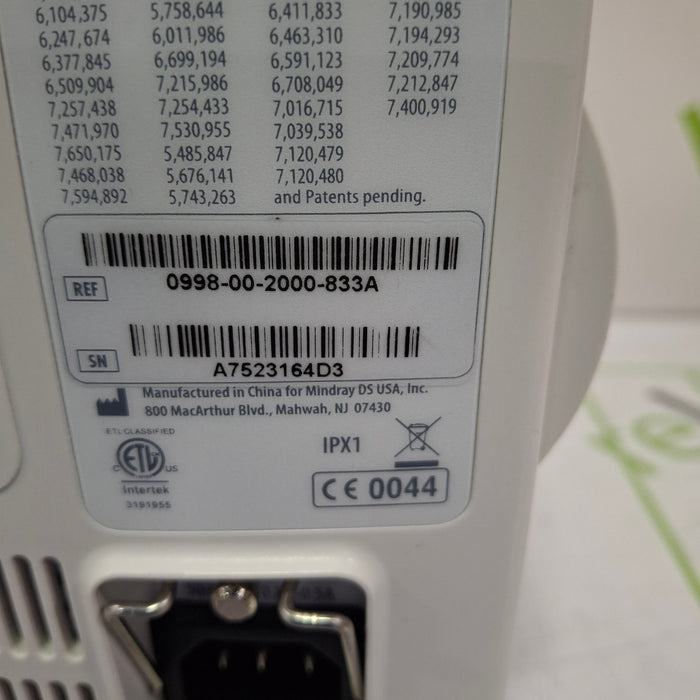 Mindray Datascope Accutorr V Vital Signs Monitor