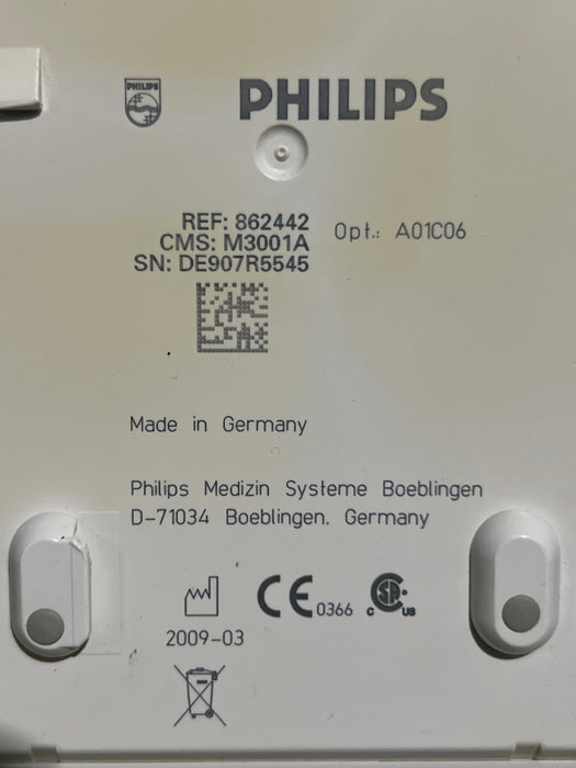 Philips M3001A-A01C06 Fast SpO2, NIBP, ECG, Temp, IBP MMS Module