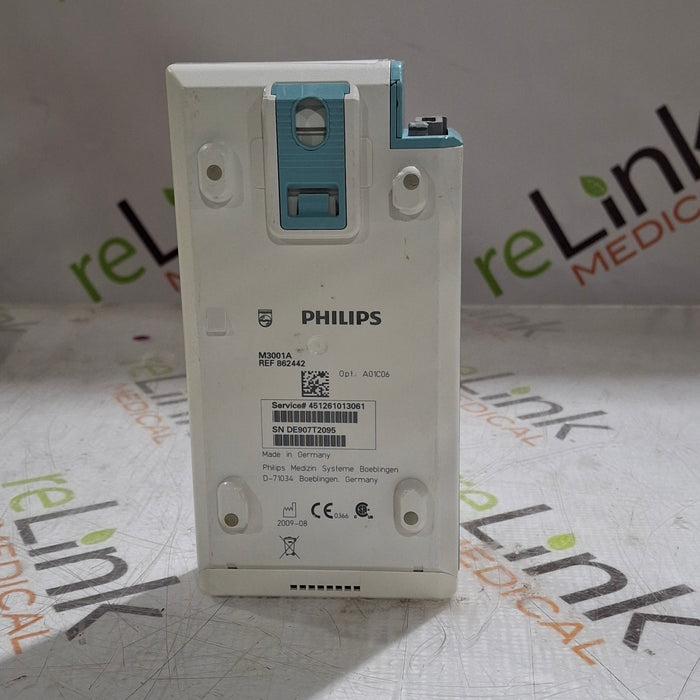 Philips M3001A-A01C06 Fast SpO2, NIBP, ECG, Temp, IBP MMS Module