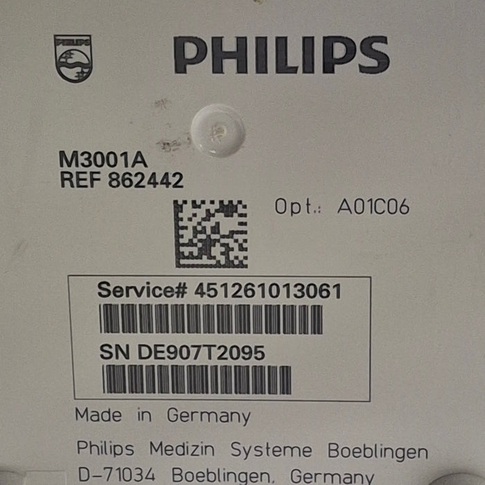 Philips M3001A-A01C06 Fast SpO2, NIBP, ECG, Temp, IBP MMS Module