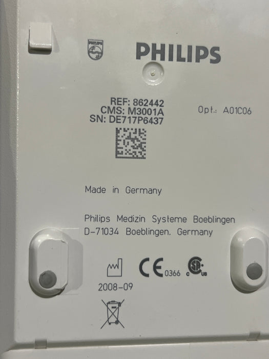 Philips M3001A-A01C06 Fast SpO2, NIBP, ECG, Temp, IBP MMS Module