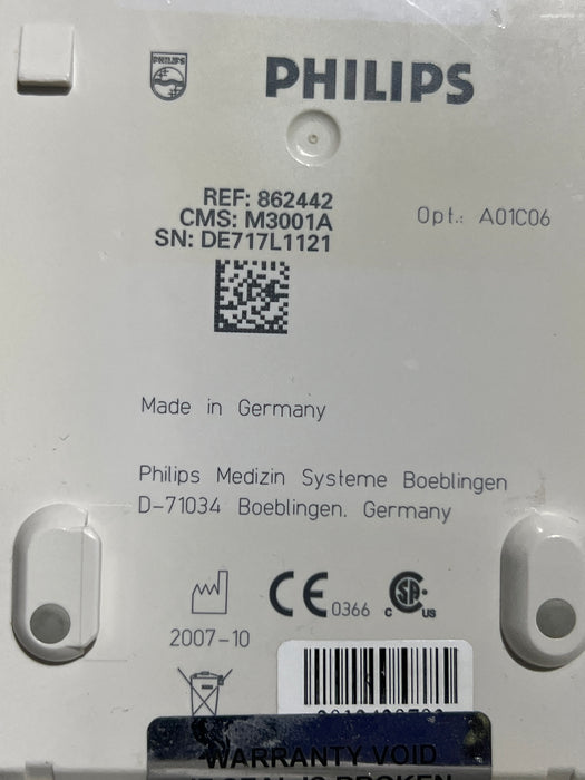Philips M3001A-A01C06 Fast SpO2, NIBP, ECG, Temp, IBP MMS Module