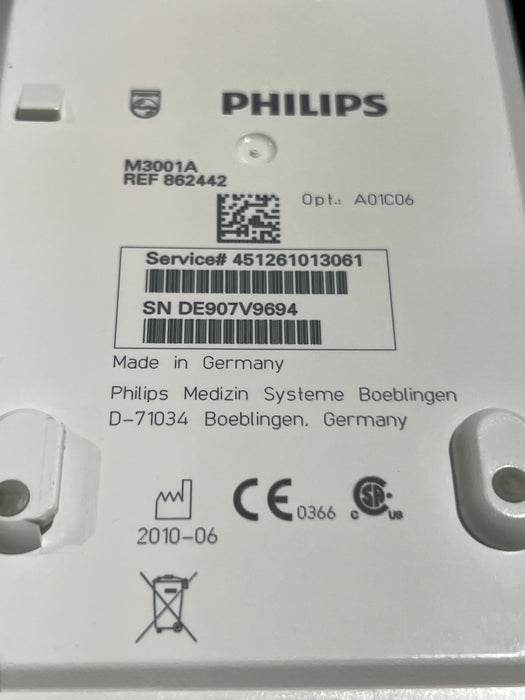 Philips M3001A-A01C06 Fast SpO2, NIBP, ECG, Temp, IBP MMS Module