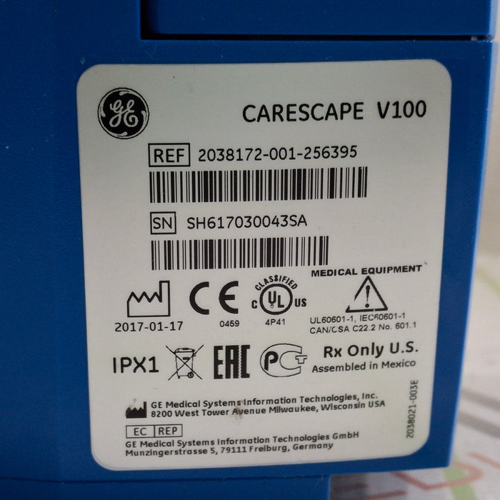 GE Healthcare Dinamap V100 - NIBP, SpO2 Vital Signs Monitor