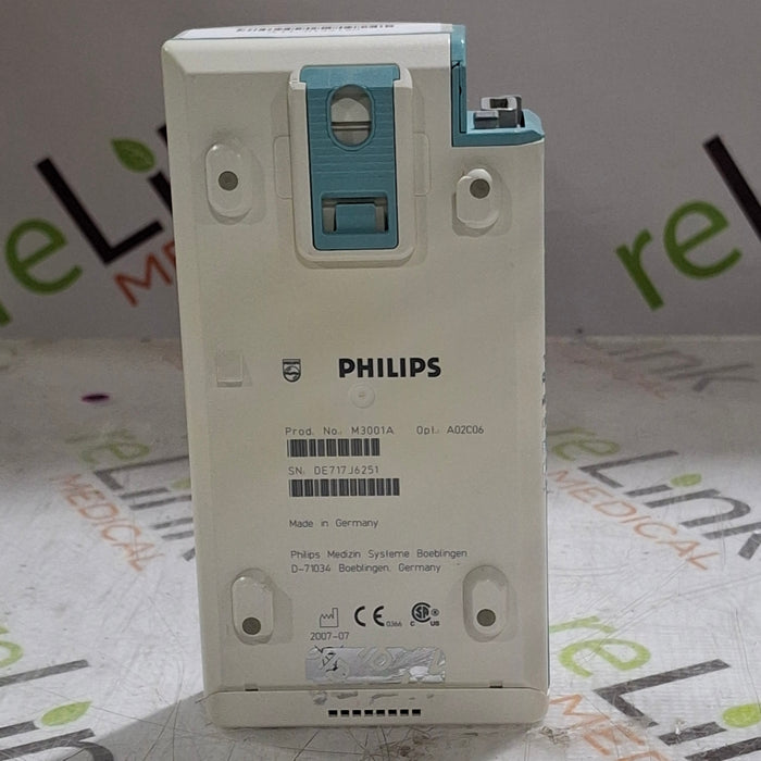 Philips M3001A-A02C06 OxiMax SpO2, NIBP, ECG, Temp, IBP MMS Module