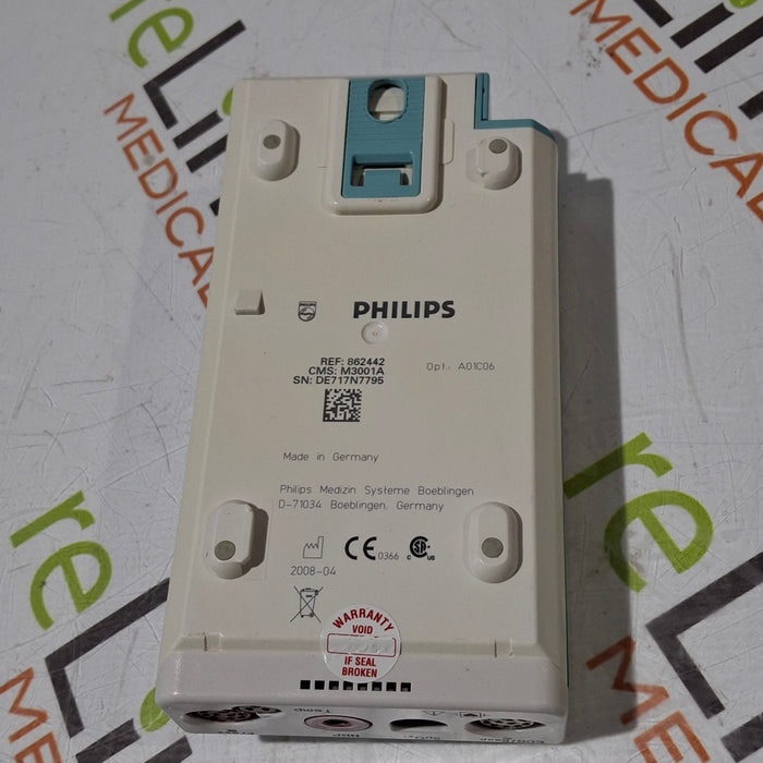 Philips M3001A-A01C06 Fast SpO2, NIBP, ECG, Temp, IBP MMS Module