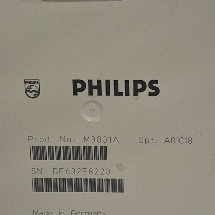 Philips M3001A-A01C18 Fast SpO2, NIBP, 12 lead ECG, Temp, IBP MMS Module