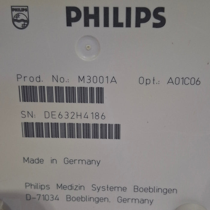 Philips M3001A-A01C06 Fast SpO2, NIBP, ECG, Temp, IBP MMS Module
