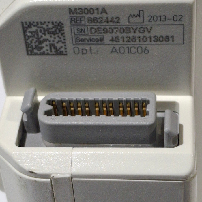 Philips M3001A-A01C06 Fast SpO2, NIBP, ECG, Temp, IBP MMS Module