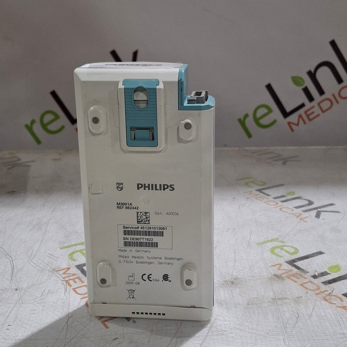 Philips M3001A-A01C06 Fast SpO2, NIBP, ECG, Temp, IBP MMS Module