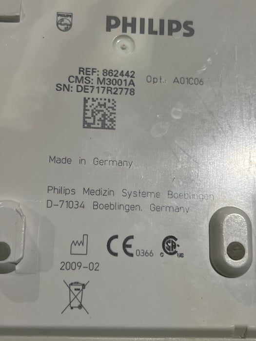 Philips M3001A-A01C06 Fast SpO2, NIBP, ECG, Temp, IBP MMS Module