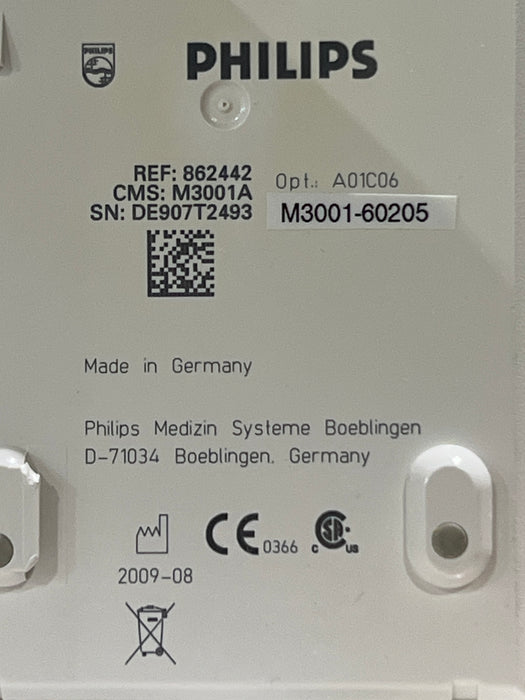 Philips M3001A-A01C06 Fast SpO2, NIBP, ECG, Temp, IBP MMS Module