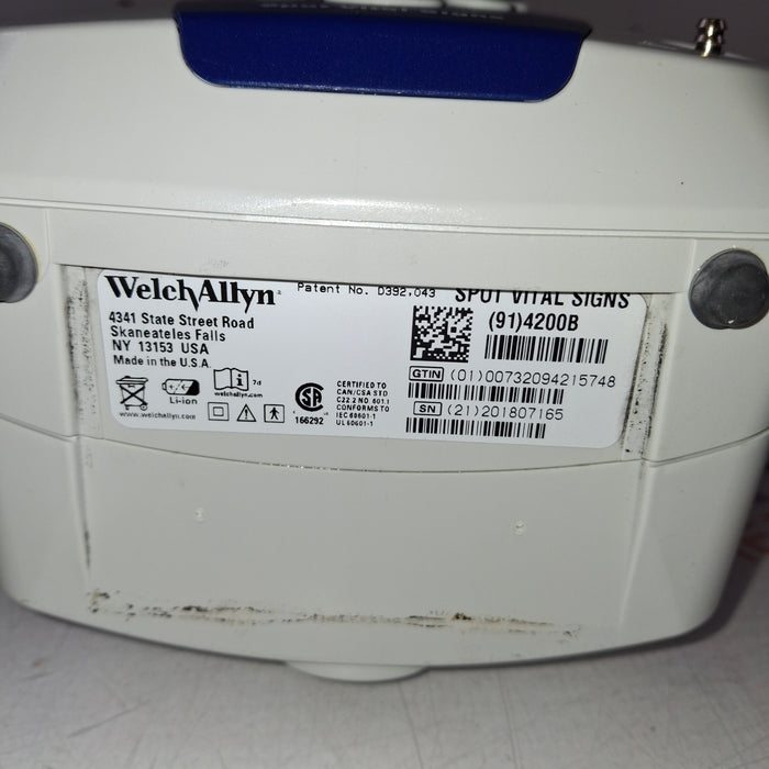 Welch Allyn Spot 420 - NIBP, Temp, Nellcor SpO2 Vital Signs Monitor