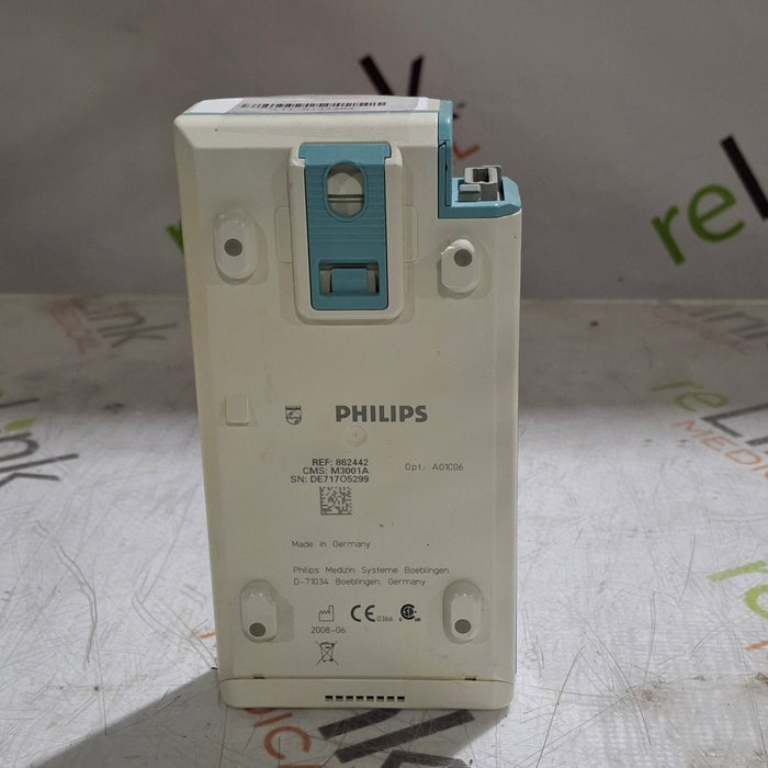 Philips M3001A-A01C06 Fast SpO2, NIBP, ECG, Temp, IBP MMS Module