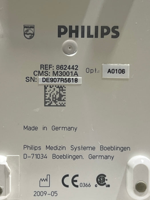 Philips M3001A-A01C06 Fast SpO2, NIBP, ECG, Temp, IBP MMS Module