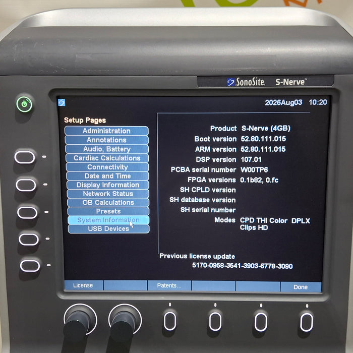 Sonosite S-Nerve Ultrasound