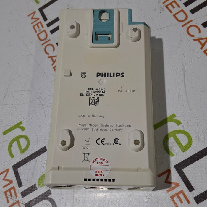 Philips M3001A-A01C06 Fast SpO2, NIBP, ECG, Temp, IBP MMS Module