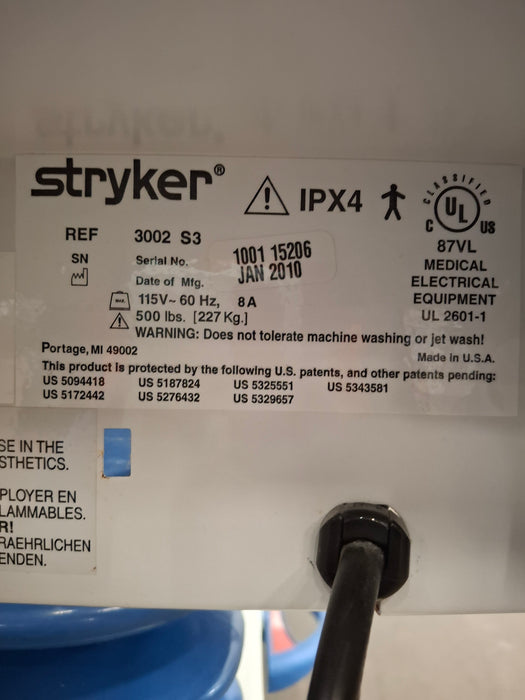 Stryker Secure II 3002 Hospital Bed