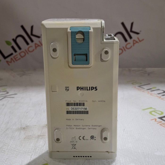 Philips M3001A-A01C06 Fast SpO2, NIBP, ECG, Temp, IBP MMS Module
