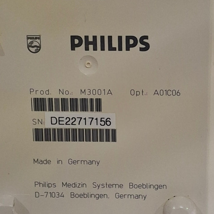 Philips M3001A-A01C06 Fast SpO2, NIBP, ECG, Temp, IBP MMS Module