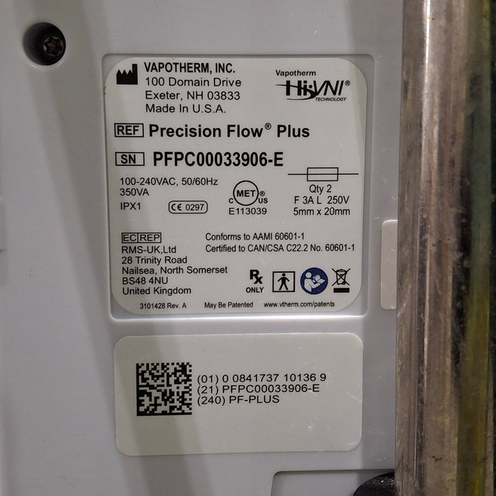 Vapotherm Precision Flow Plus Meter Humidifier