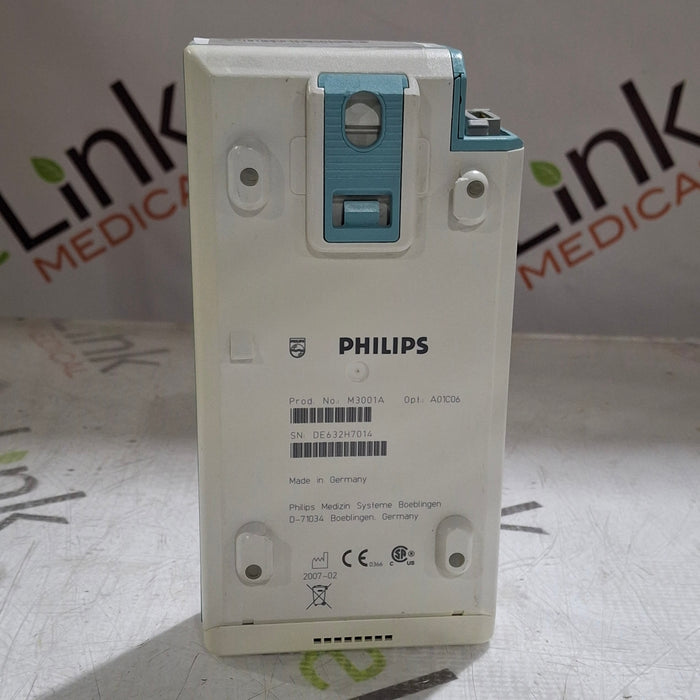 Philips M3001A-A01C06 Fast SpO2, NIBP, ECG, Temp, IBP MMS Module