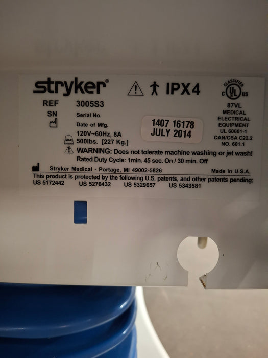 Stryker Secure III 3005 Hospital Bed
