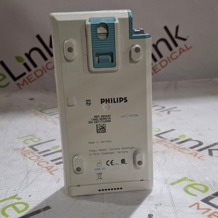 Philips M3001A-A01C06 Fast SpO2, NIBP, ECG, Temp, IBP MMS Module