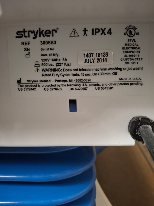 Stryker Secure III 3005 Hospital Bed